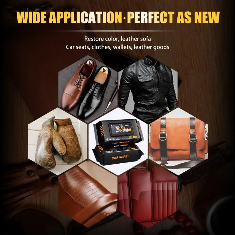 Leather Cleaning Wipes 80pcs